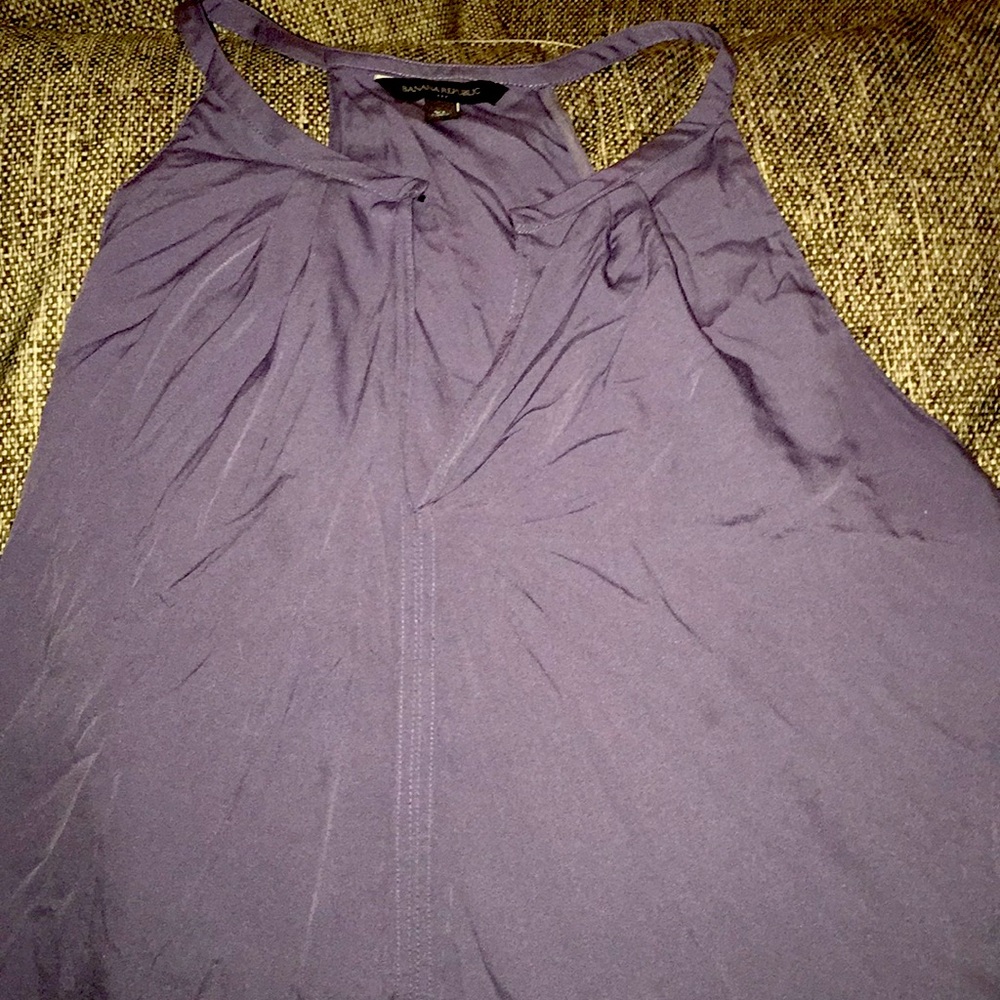 Grayish blue tank top blouse